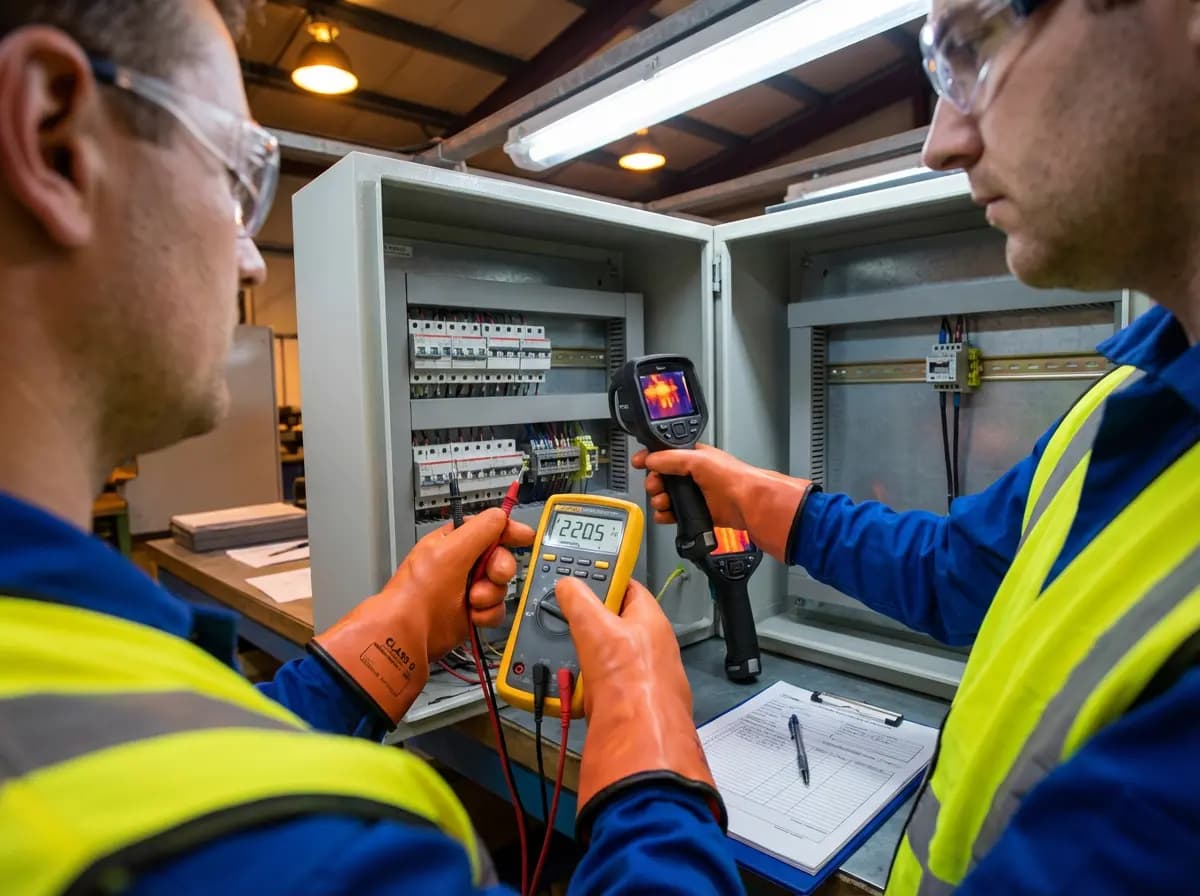 Inspeção de quadro elétrico para laudo NR-10